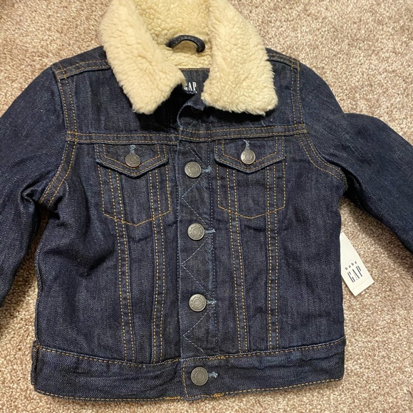 GAP Other - NWT baby GAP Sherpa Jean coat